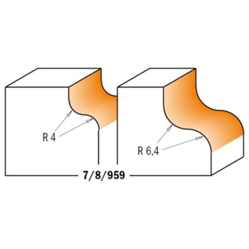 959.064.11 Frez HM R=6,4  D=38,1  I=18