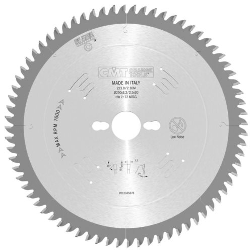 223.072.10M Piła HM D=250 F=30 Z=72