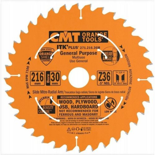 271.216.36M Piła HM D=216 F=30 Z=36N