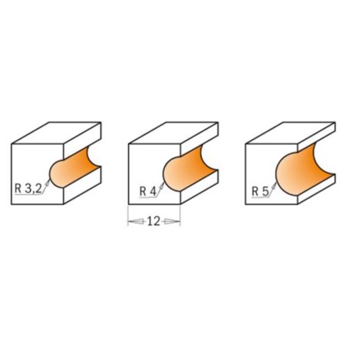 762.032.11 Frez HM D=19,05 R=3,2 I=6,4