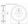 Rolka 160-50-35-10 Z chrom Prof G, Skos