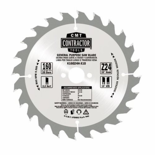 K160H-X03 Zestaw 3 pił HM D=160