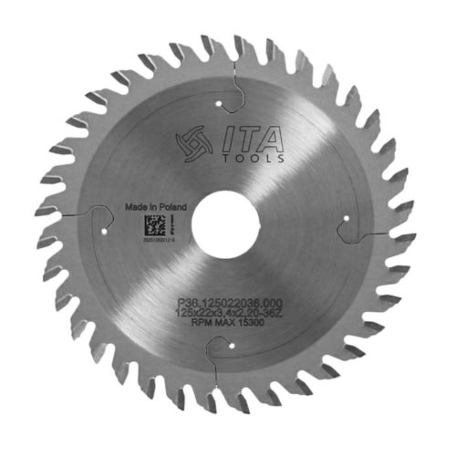 P36.Podcinak D=125 F= 22 Z= 36 K=3,4    