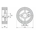 Rolka 113-50-35 V guma 50 ShA white