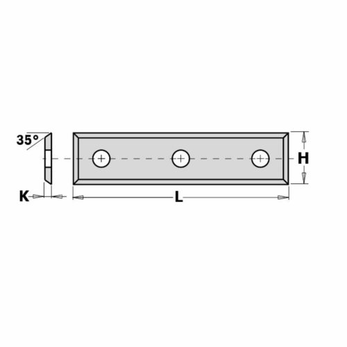 15093  Płytka HM 50,0x9,0x1,5mm  K