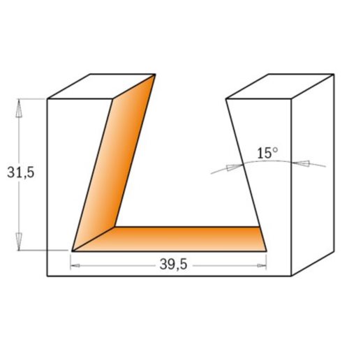 664.395.11 Frez HW D=39,5 I=31,5 L=65,5