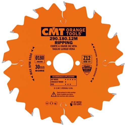 290.180.12M Piła HM 180x30x2,6/1,6 Z=12