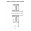 Rolka 170-40-35-10 Z chrom Prof A, Skos