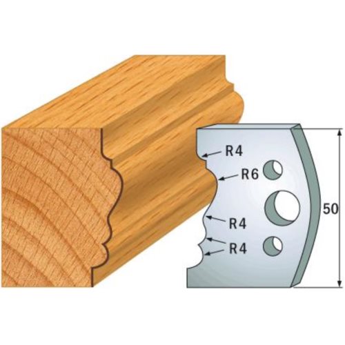 690.511 Para noży HSS 50x4 mm