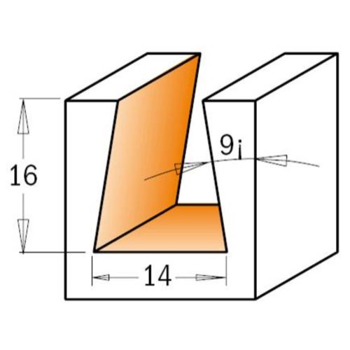 523.140.11 Frez HW D=14 I=16 L=60 A=9