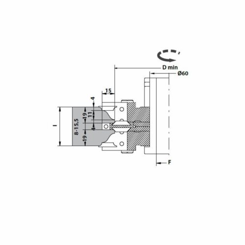 G66.Głowica D=130 F=35+2 I=46 TYP:A