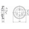 Rolka stalowa D=140 F=35 I=50 chrom Prof