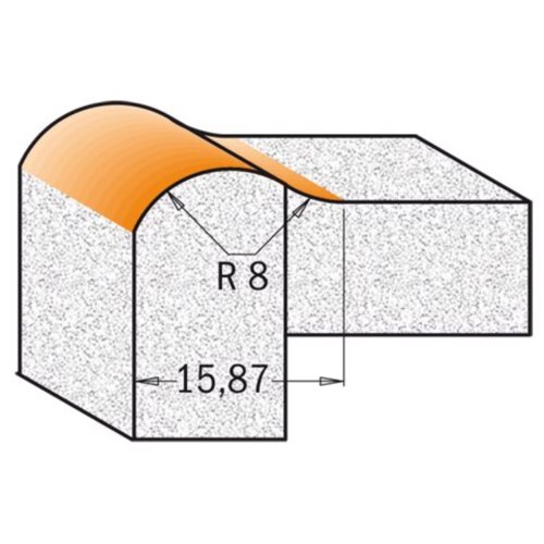 880.531.11 Frez HM R=8 D=25,4 I=22,2