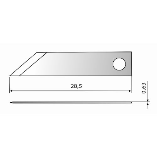 Nóż ręczny ITA7264 HSS / Martor NR. 784 