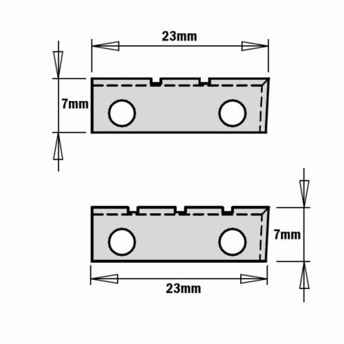 790.230.2R Płytki HM 23x7x1,5 2-RT