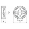 Rolka 120-50-35 V guma 50 ShA white