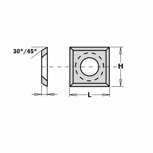 136204  Płytka HM  13,6x13,6x2,0mm