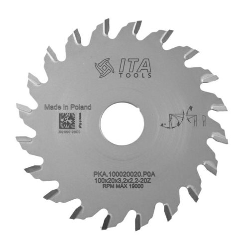 PKA.Piła D=100 F= 20 Z= 20 K=3,2 ZĄB: NS