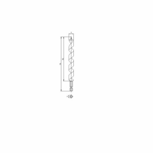 Świder z uchwytem heksagonalnym 6 PCS. X
