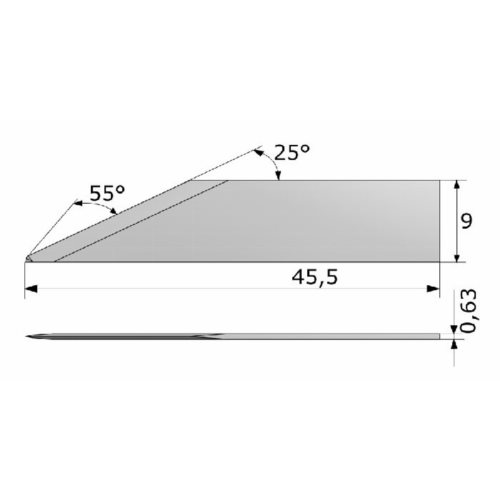 Nóż płaski ITA138070 / Esko BLD-SF224  