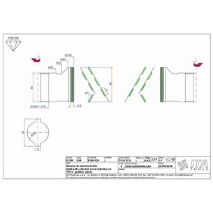 DGM.Głowica D=100 I=48 d=30+2CH
