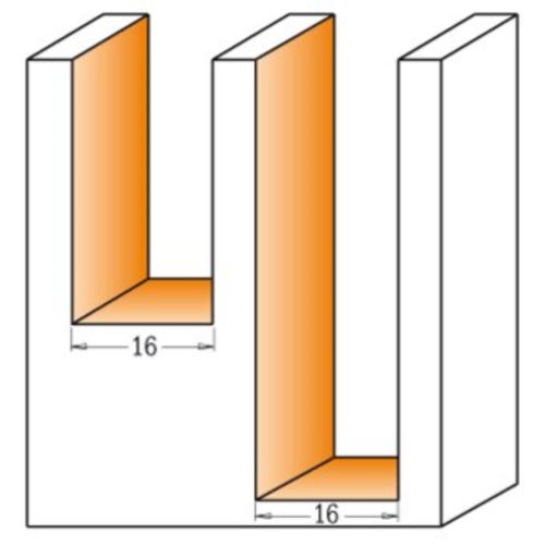 654.662.11 Frez HM D=16  I=49,5  L=104,8