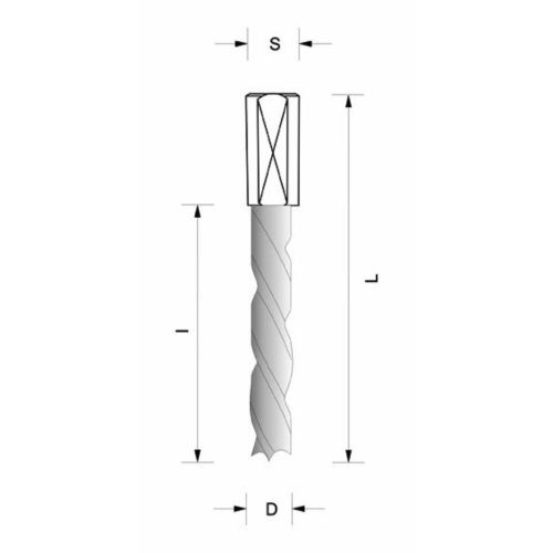 311.Wiertło D=11 I=35 L=70 S=10x22 RH