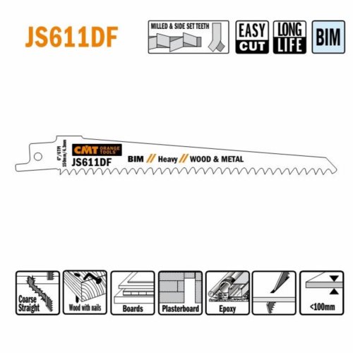 JS611DF-5 Piła szablasta L = 150