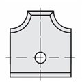 16203  Płytka HM 16,0x17,5x2,0mm