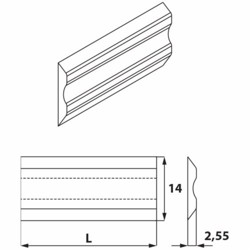 KS4.210.01 Nóż Terminus 210,0x14,0x2,55